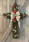 Cross Wreath, Christmas Wreath, Pine Wreath, Winter Wreath, Holiday Wreath, Reason for the Season, Religious, Christ Jesus, Front Door Decor product 1